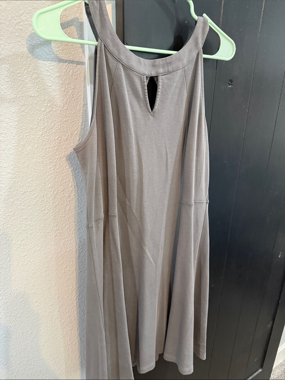 New York & Company Taupe Midi Dress - Picture 2 of 5